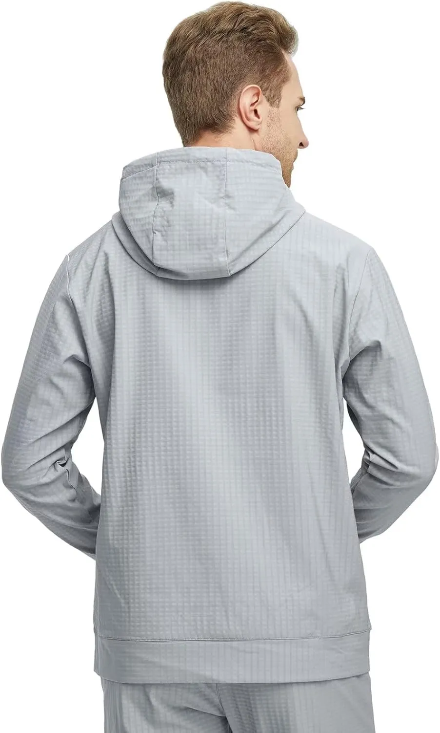 M MAELREG Hoodies for Men Micro Fleece Sweatshirts Lightweight Water-repellent Athletic Golf Midlayer Mens Hoodies Pullover