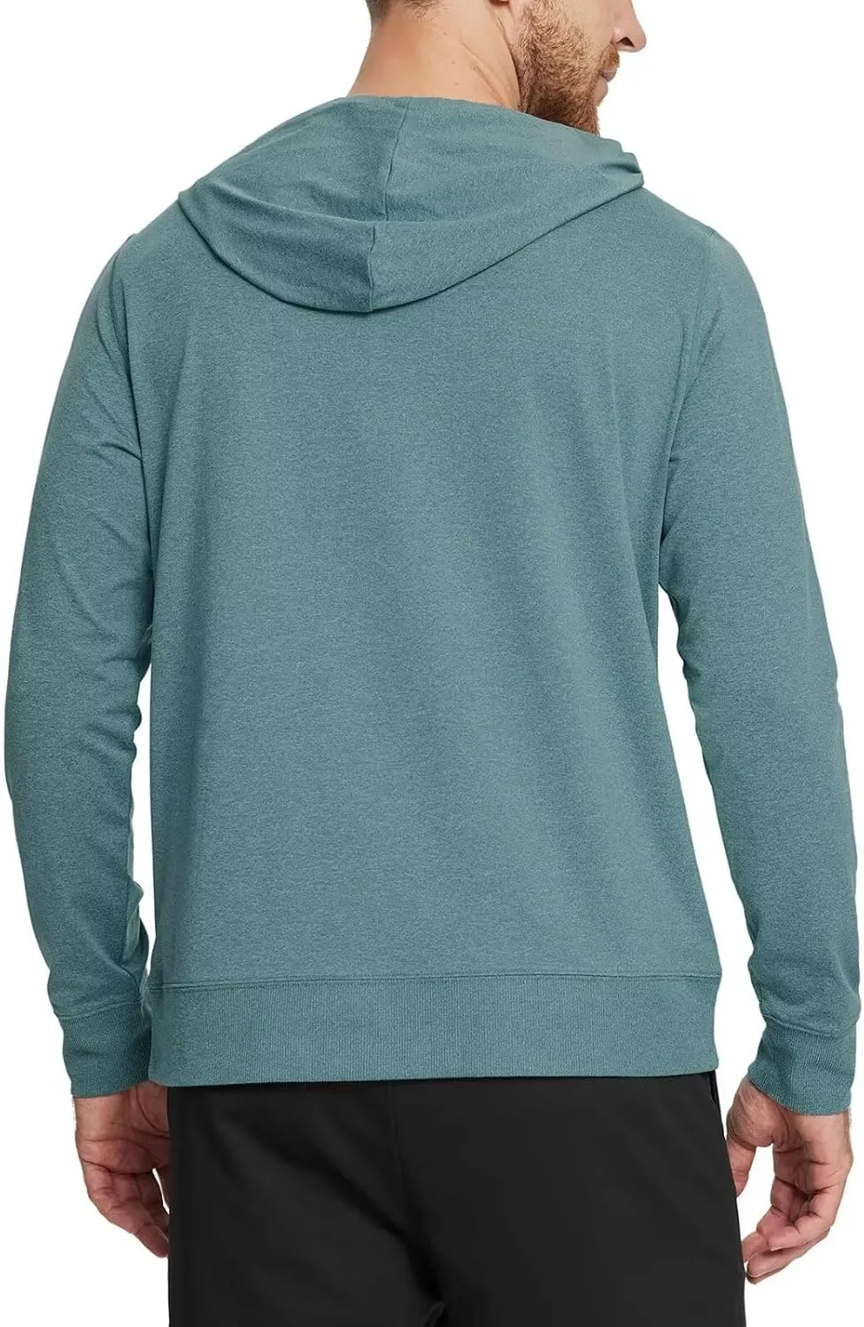 M MAELREG Mens Hoodies Pullover Performance Heather Kangaroo Pocket Thin Hooded Sweatshirt Athletic Golf Hoodies for Men
