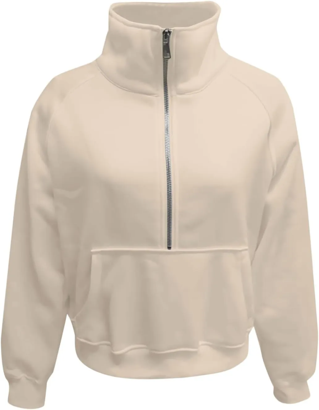 Masbird Hoodies for Women Womens Sweatshirts Half Zip Cropped Pullover Fleece Quarter Zipper Hoodies Fall Outfits Clothes