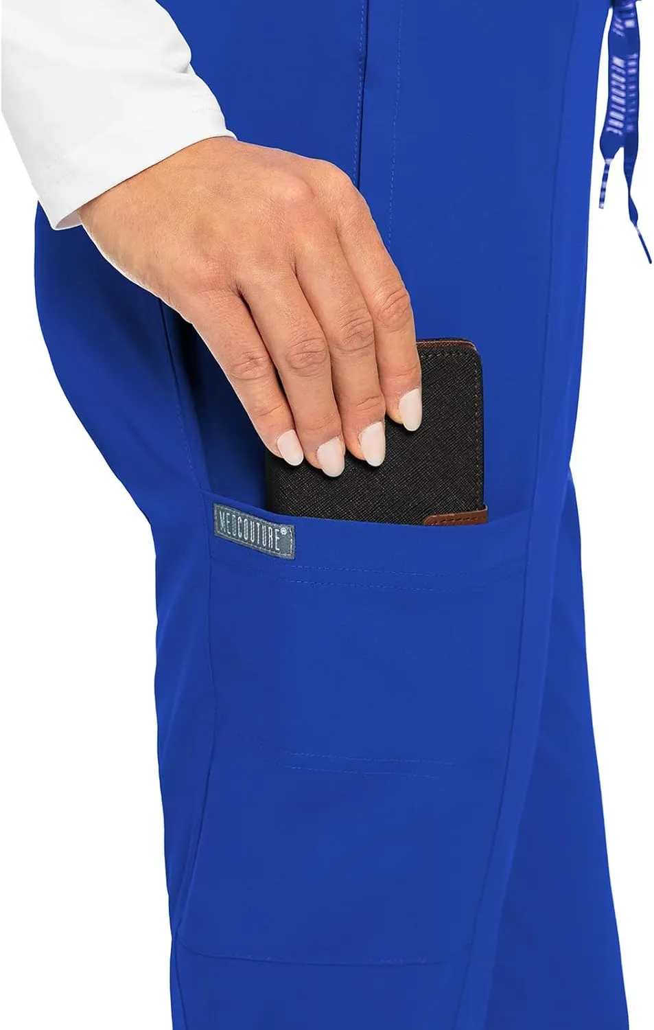 Med Couture Scrub Jogger Pants for Women, Seamed Bottoms with 4 Spacious Pockets MC8721
