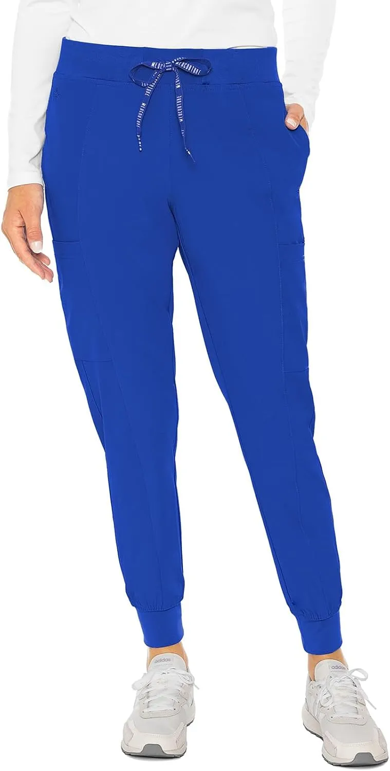 Med Couture Scrub Jogger Pants for Women, Seamed Bottoms with 4 Spacious Pockets MC8721