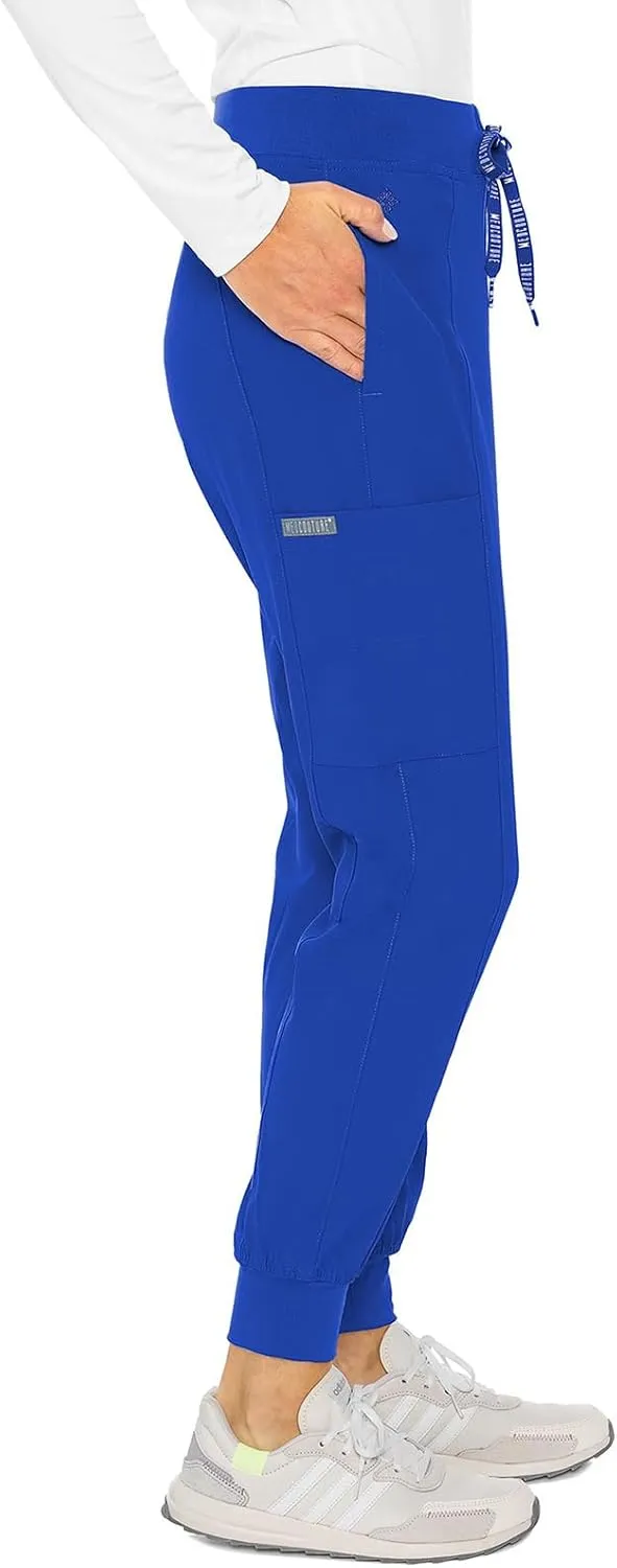 Med Couture Scrub Jogger Pants for Women, Seamed Bottoms with 4 Spacious Pockets MC8721