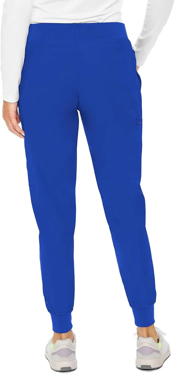 Med Couture Scrub Jogger Pants for Women, Seamed Bottoms with 4 Spacious Pockets MC8721