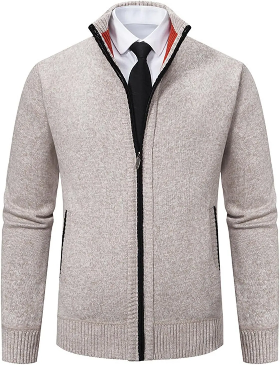 Mens Cardigan Sweater, Mens Shawl Collar Cardigan Sweater Cable Knitted Open Front Button Loose Fit Knit Sweaters