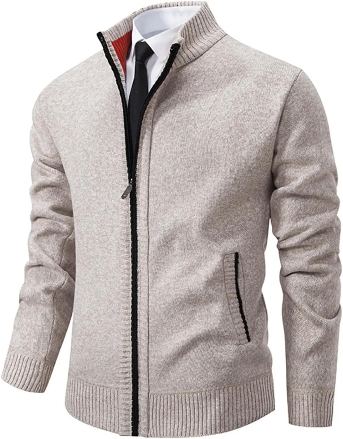 Mens Cardigan Sweater, Mens Shawl Collar Cardigan Sweater Cable Knitted Open Front Button Loose Fit Knit Sweaters