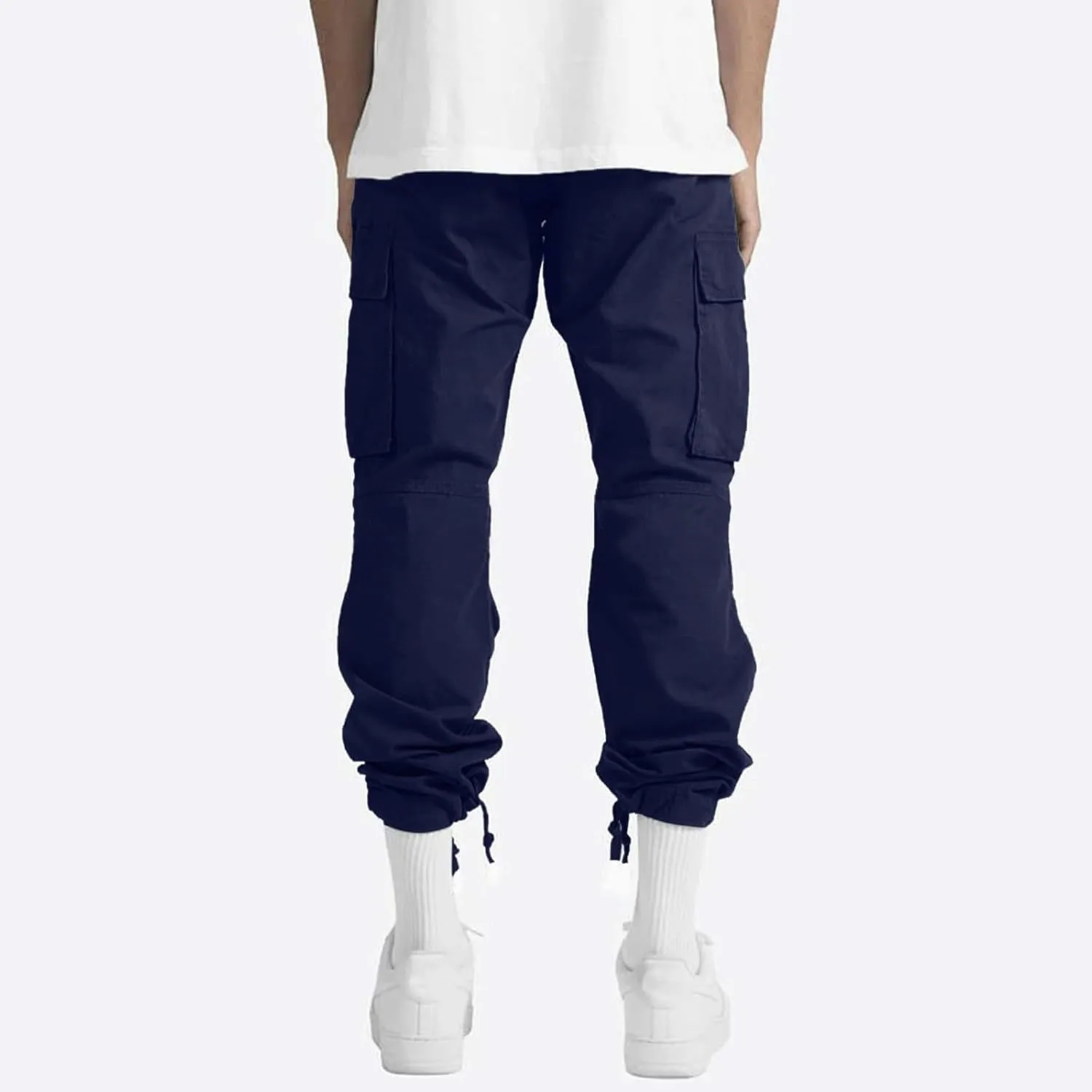 Mens Cargo Pants Casual Athletic Joggers Pants Loose Fit Straight Sweatpants with Multil Pockets Outdoot Hiking Pants