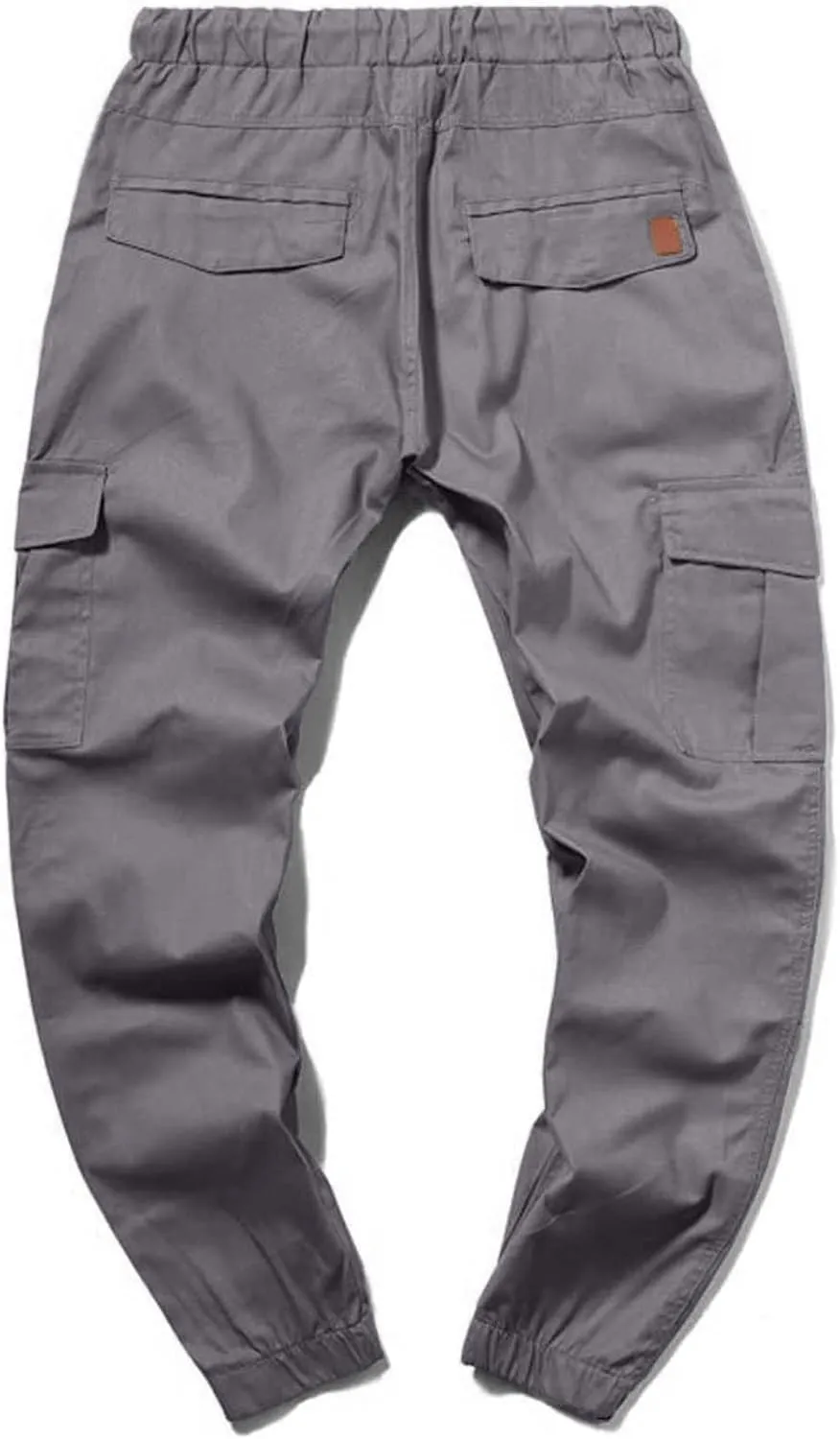 Men's Cargo Pants Stretch Skinny Fit Drawstring Cycling Climbing Trouser Casual Stylish Slacks Tapered Sweatpants