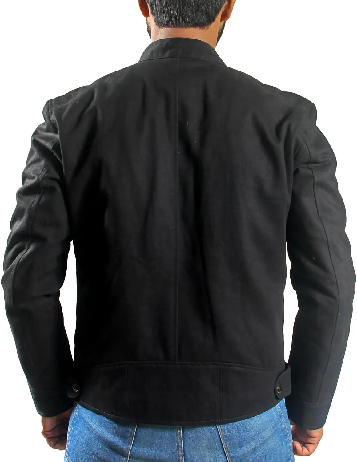 Mens Denim Jacket - Versatile Black Denim Coat Style Jacket