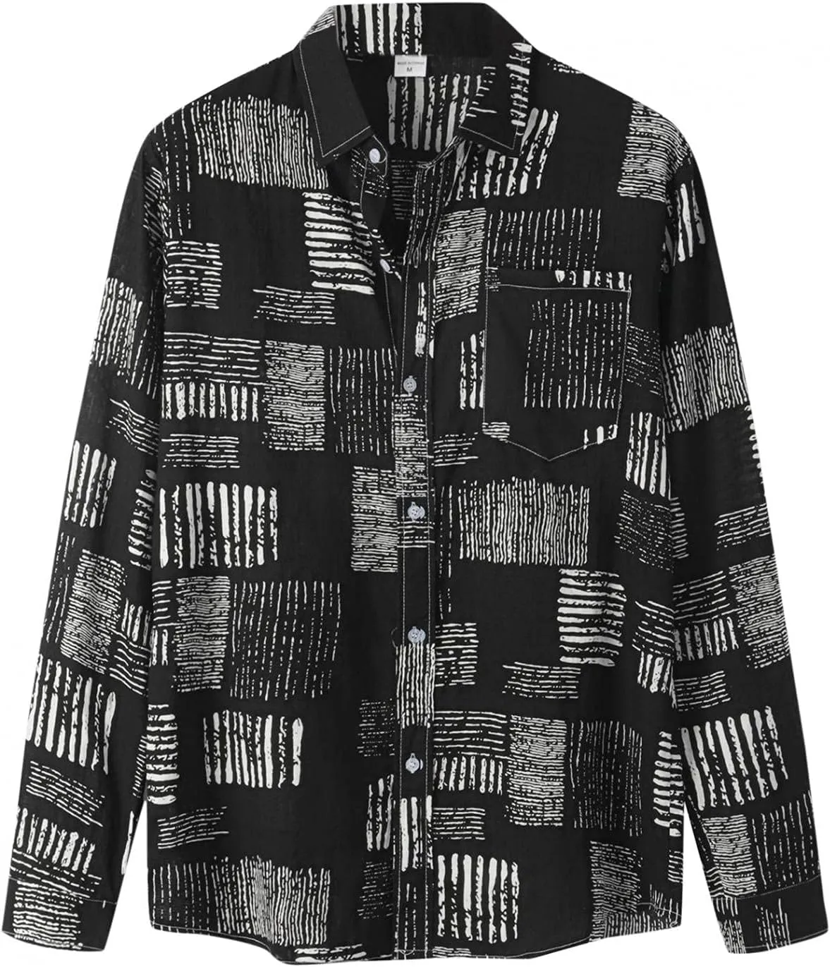 Mens Floral Hawaiian Shirts Long Sleeve Button Down Summer Beach Shirts Loose fit Comfy Holiday Print Shirts