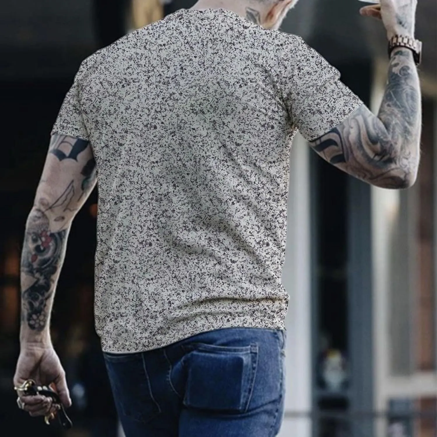 Mens Henley Shirts Retro Short Sleeve Tee V Neck Shirts Casual Button Down Washed T-Shirts for Men S~2XL