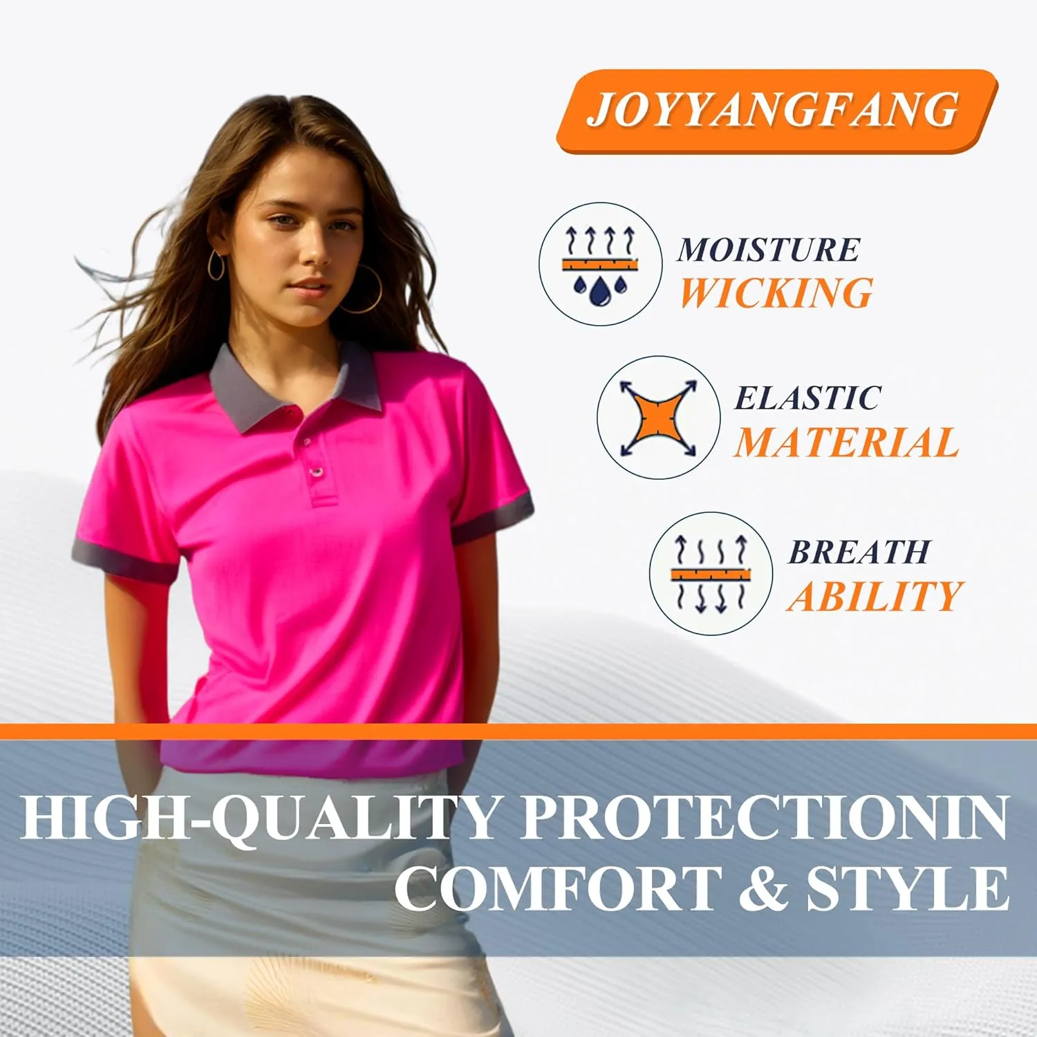 Mens’ High Visibility Safety Short Sleeve T-Shirt with Pocket Moisture Wicking Shirts,Multipack