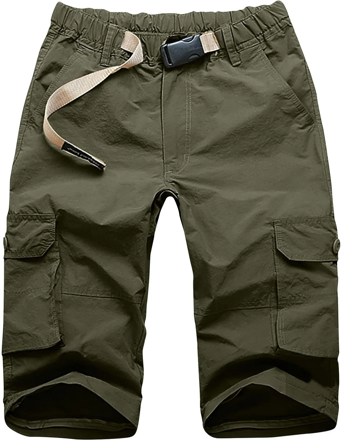 Mens Hiking Pants Convertible Quick Dry Lightweight Zip Off Outdoor Fishing Travel Cargo Pants with Multi-Pockets