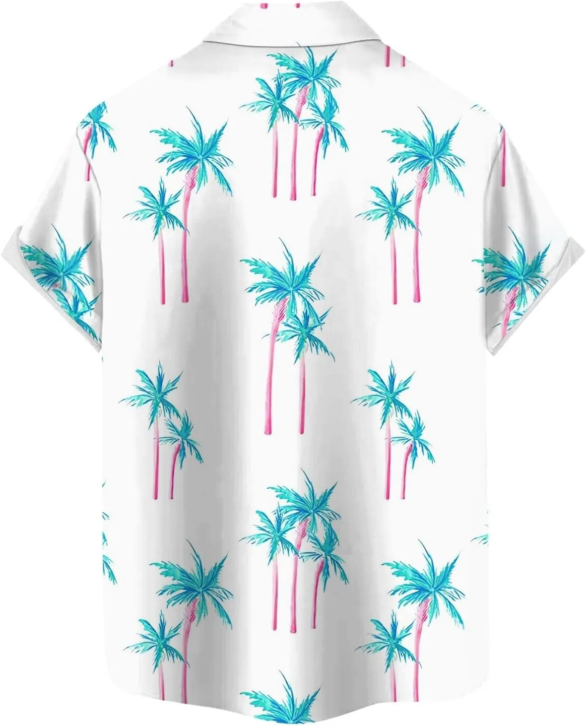 Mens Linen Shirts Short Sleeve Button Down Shirts Hawaii Shirts Wrinkle Casual Vacation Beach Summer Tops
