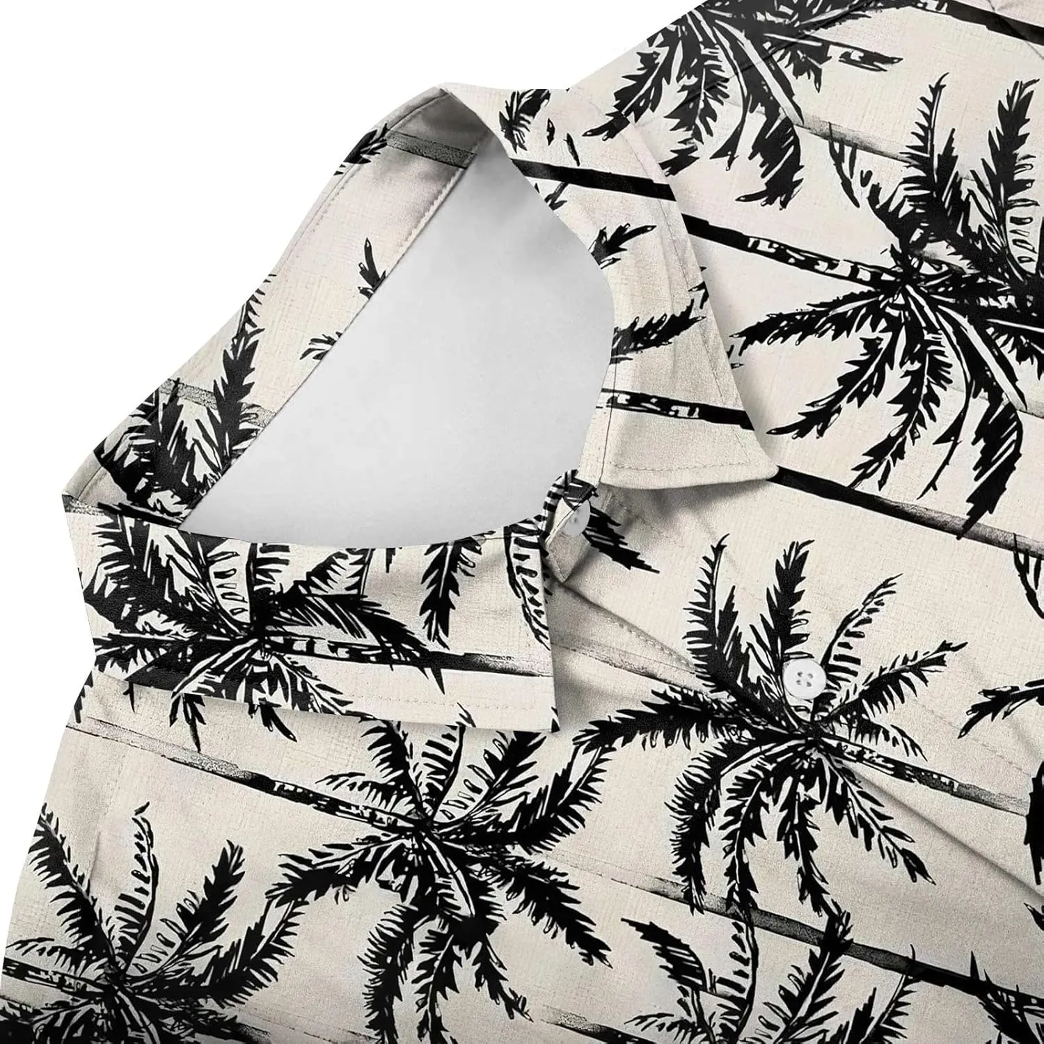 Mens Linen Shirts Short Sleeve Button Down Shirts Hawaii Shirts Wrinkle Casual Vacation Beach Summer Tops