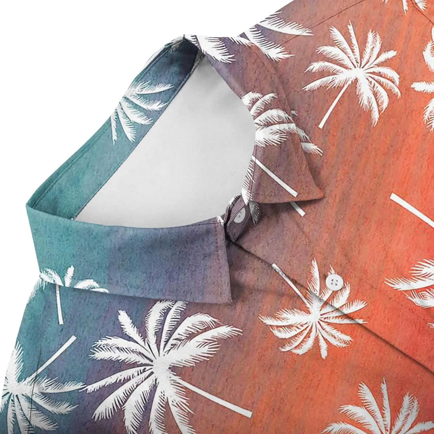 Mens Linen Shirts Short Sleeve Button Down Shirts Hawaii Shirts Wrinkle Casual Vacation Beach Summer Tops