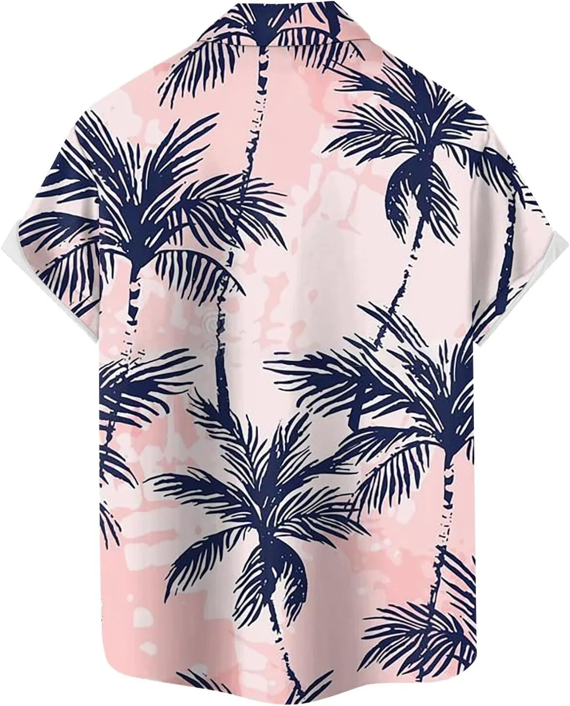 Mens Linen Shirts Short Sleeve Button Down Shirts Hawaii Shirts Wrinkle Casual Vacation Beach Summer Tops