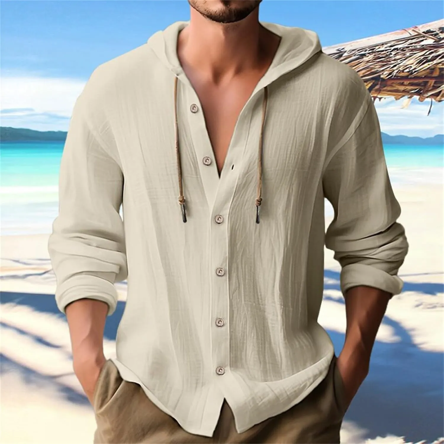 Men's Long Sleeve Button Up Shirts Collar Pocket Long Sleeve Shirt Top Long Sleeve Shirts for Men Casual Shirts for