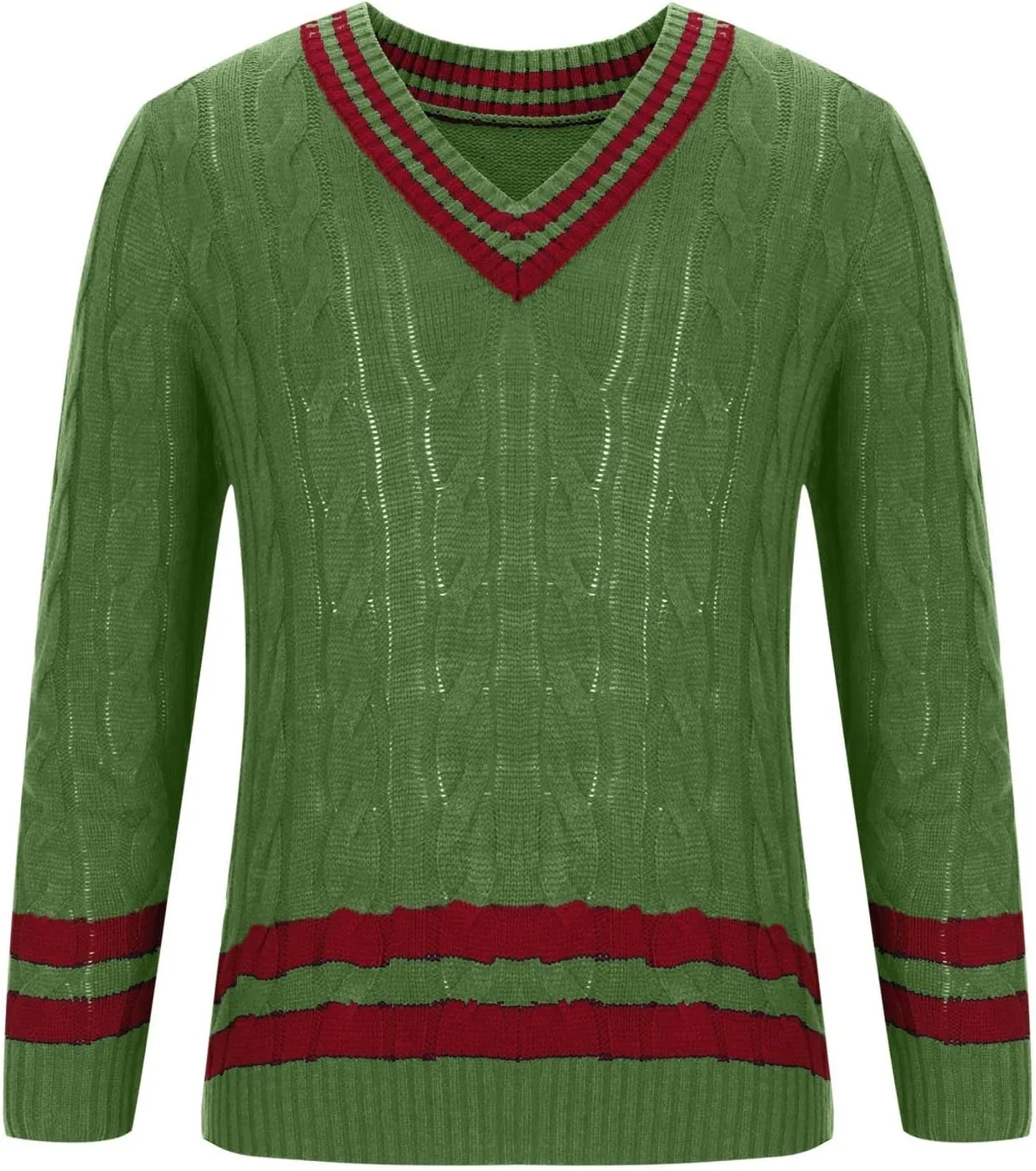 Mens Sweater Textured Knitted Sweaters Casual Long-Sleeve Work Bottom Sweaters V Neck Patchwork Stylish Sweaters