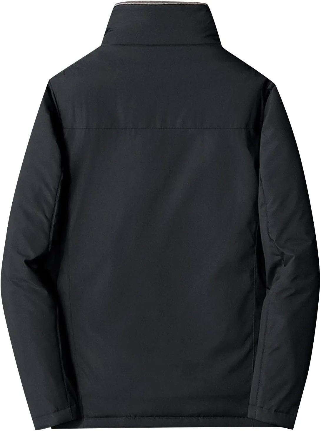 Men's Sweater Winter Thickened Long Sleeve Jacket Composite Warm Coat Turtle Necks, M-2XL