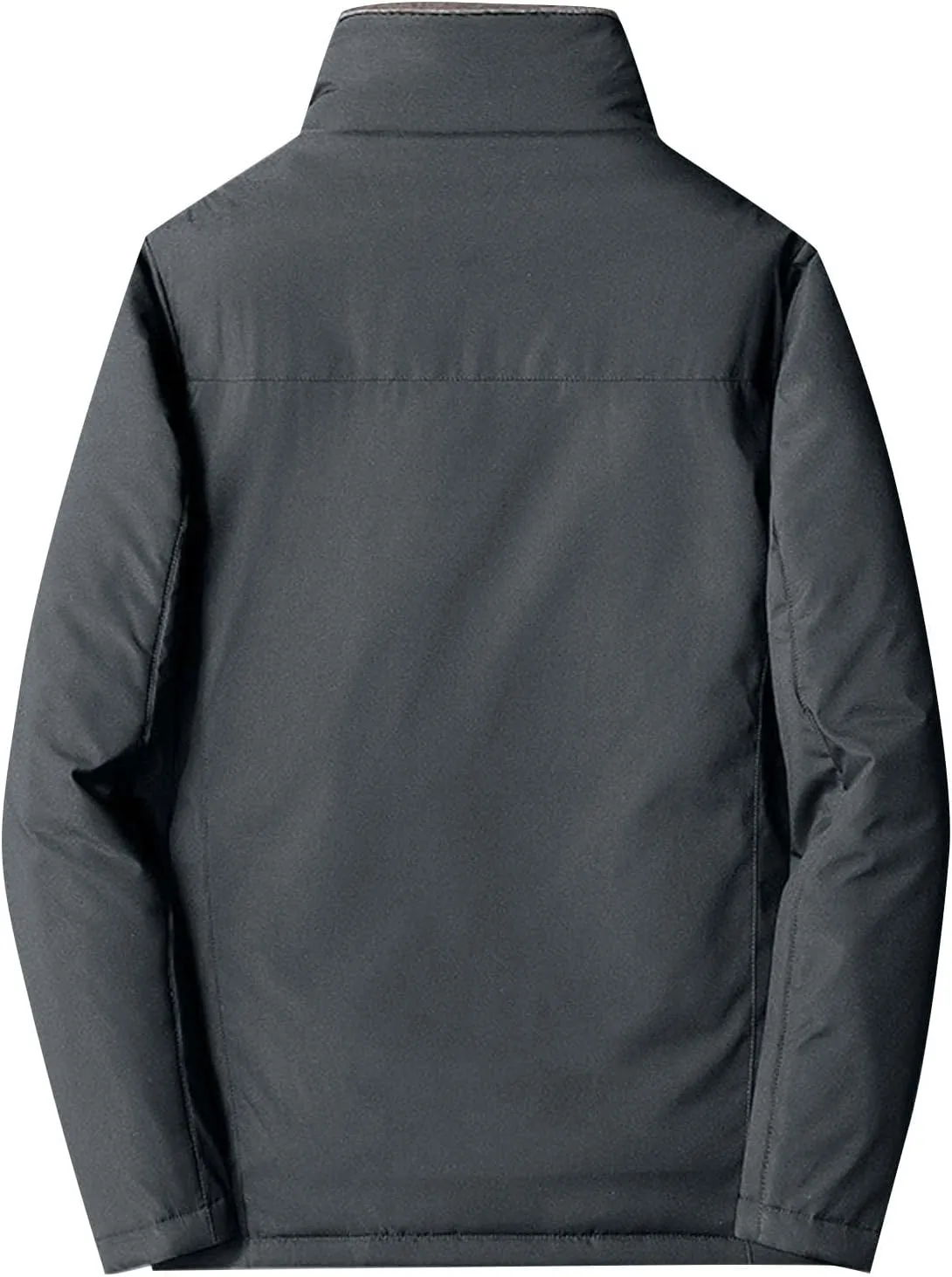 Men's Sweater Winter Thickened Long Sleeve Jacket Composite Warm Coat Turtle Necks, M-2XL
