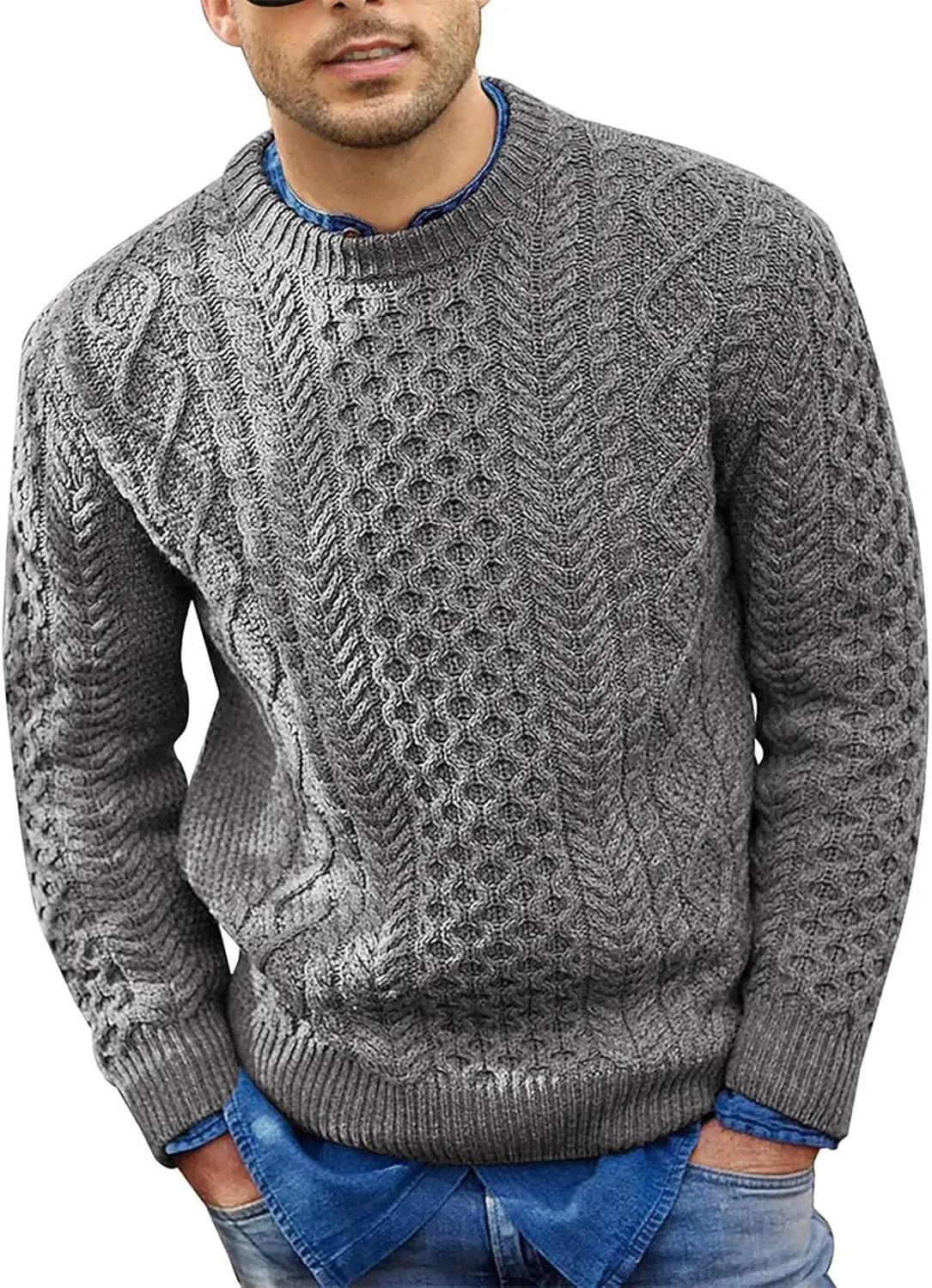 Mens Sweaters and Pullovers Winter Dressy Casual Vintage Aztec Work Sweater