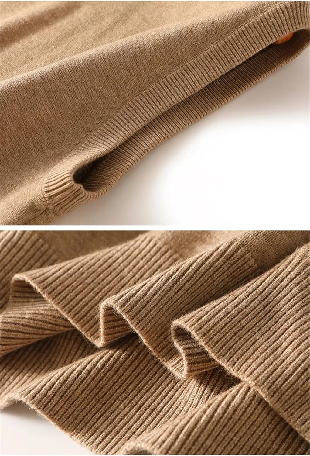 Men's V Neck Knit Sweater Vest Wool Down Blend Relaxed Fit Sleeveless Pullovers