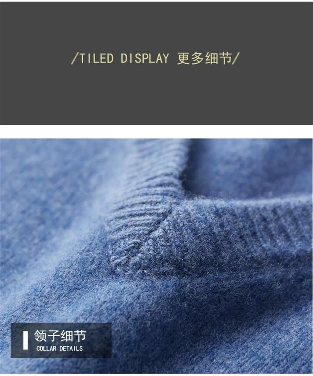Men's V-Neck Solid Pullovers Loose Knit Base Shirt Business Sweater Tops