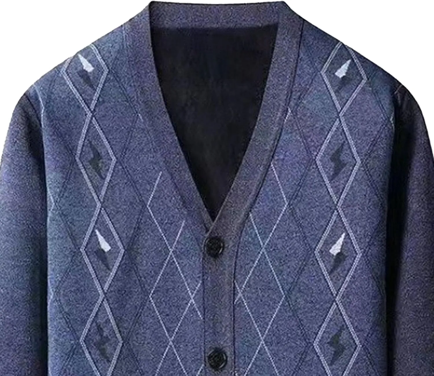 Men's Warm Cardigan Sweaters Long Sleeve V Neck Chunky Button Down Sweaters Fall Winter Outwear Knitted Sweaters