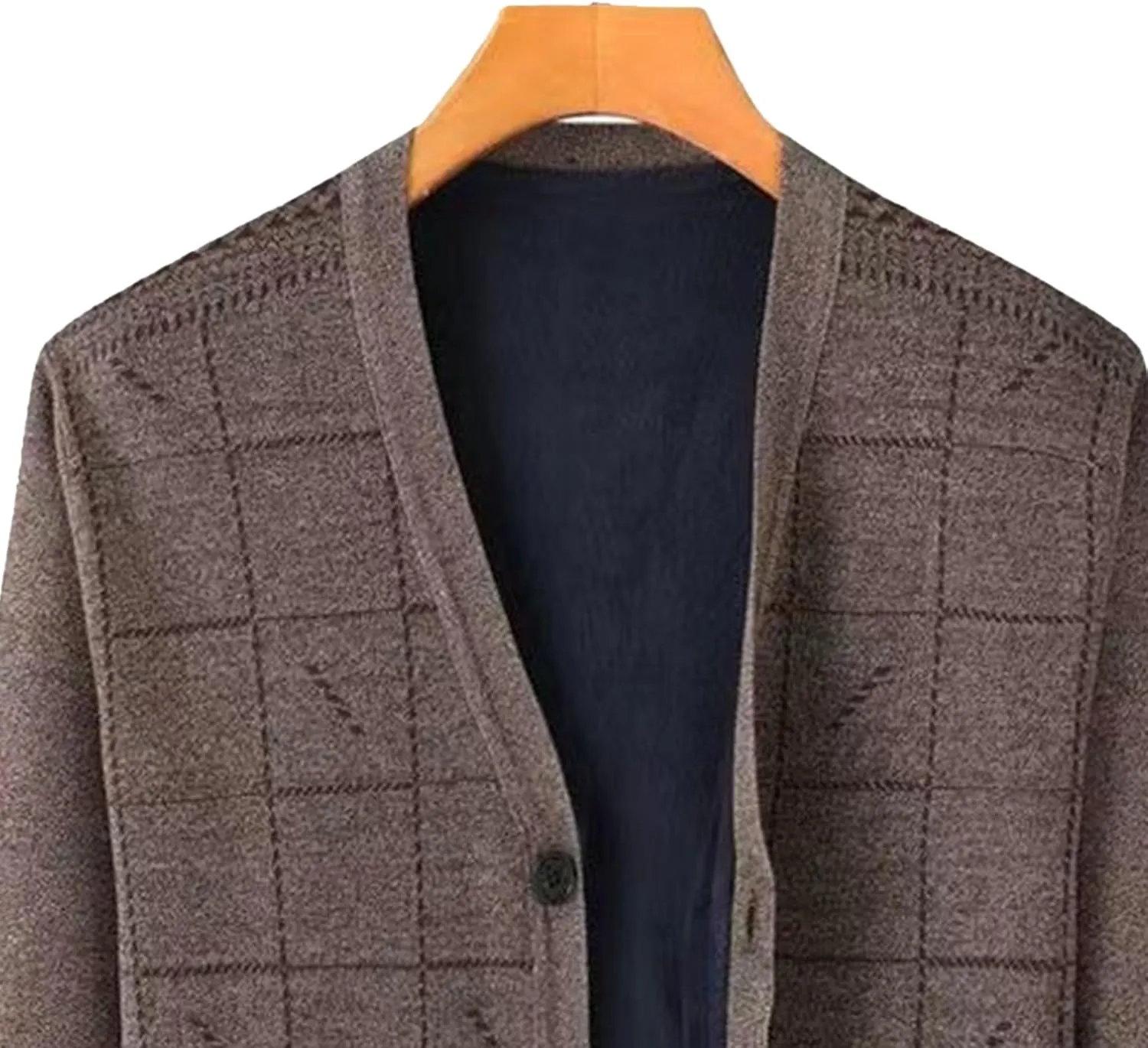 Men's Warm Cardigan Sweaters Long Sleeve V Neck Chunky Button Down Sweaters Fall Winter Outwear Knitted Sweaters