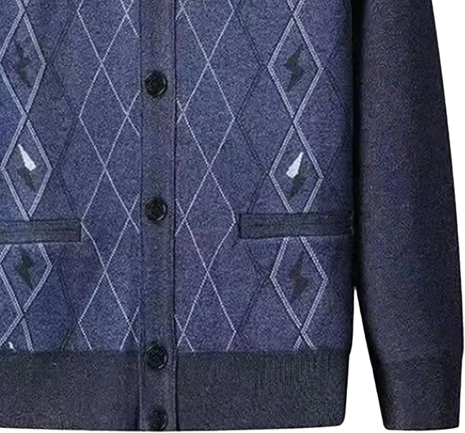 Men's Warm Cardigan Sweaters Long Sleeve V Neck Chunky Button Down Sweaters Fall Winter Outwear Knitted Sweaters