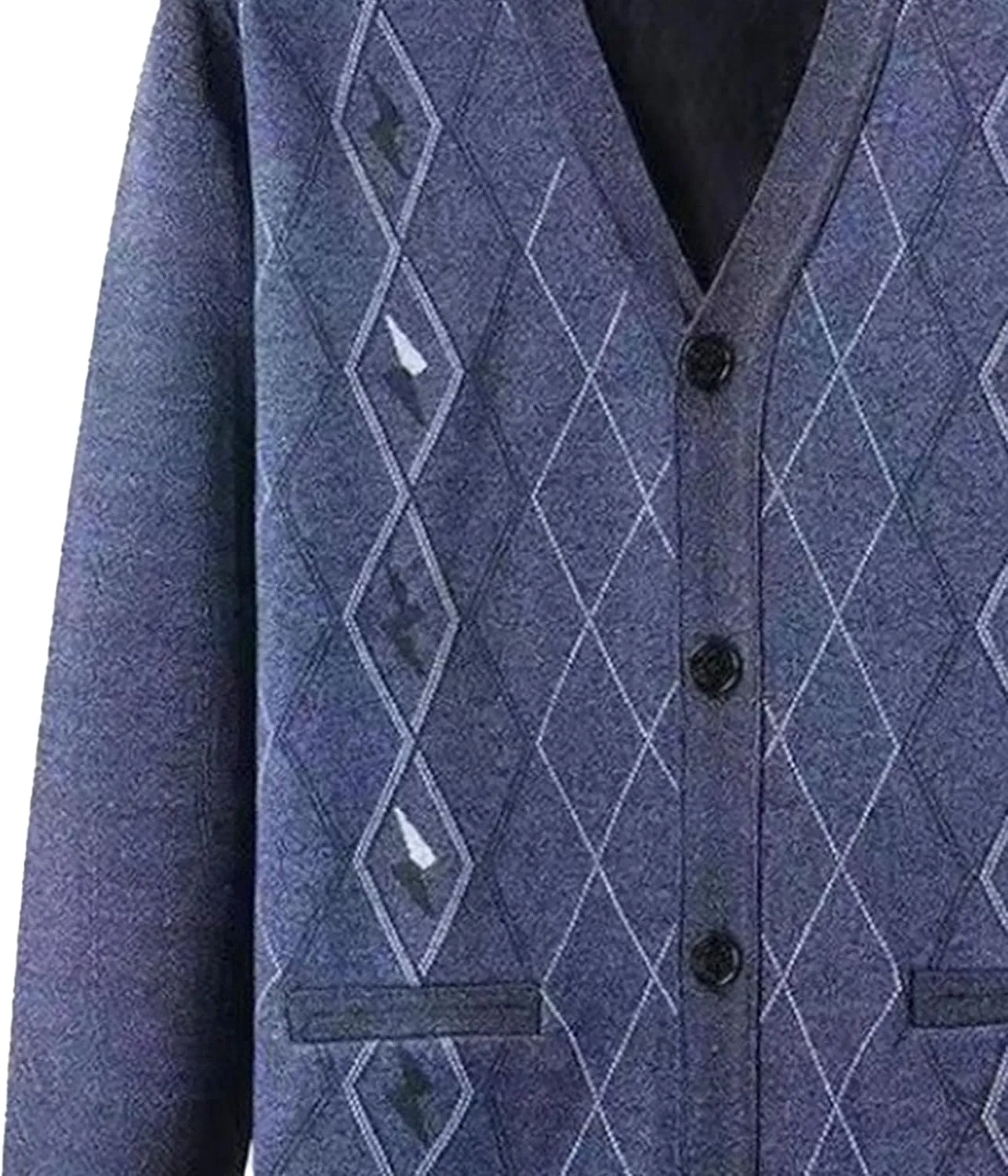 Men's Warm Cardigan Sweaters Long Sleeve V Neck Chunky Button Down Sweaters Fall Winter Outwear Knitted Sweaters