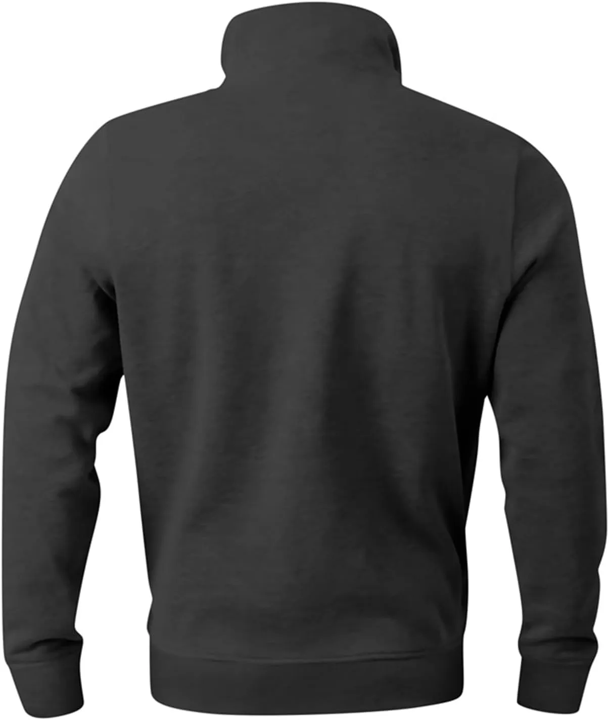 Men's Zip Collar Sweater Activewear Solid Vintage Jackets Long Sleeve Comfort Warm Sweatshirts with Elbow Patches