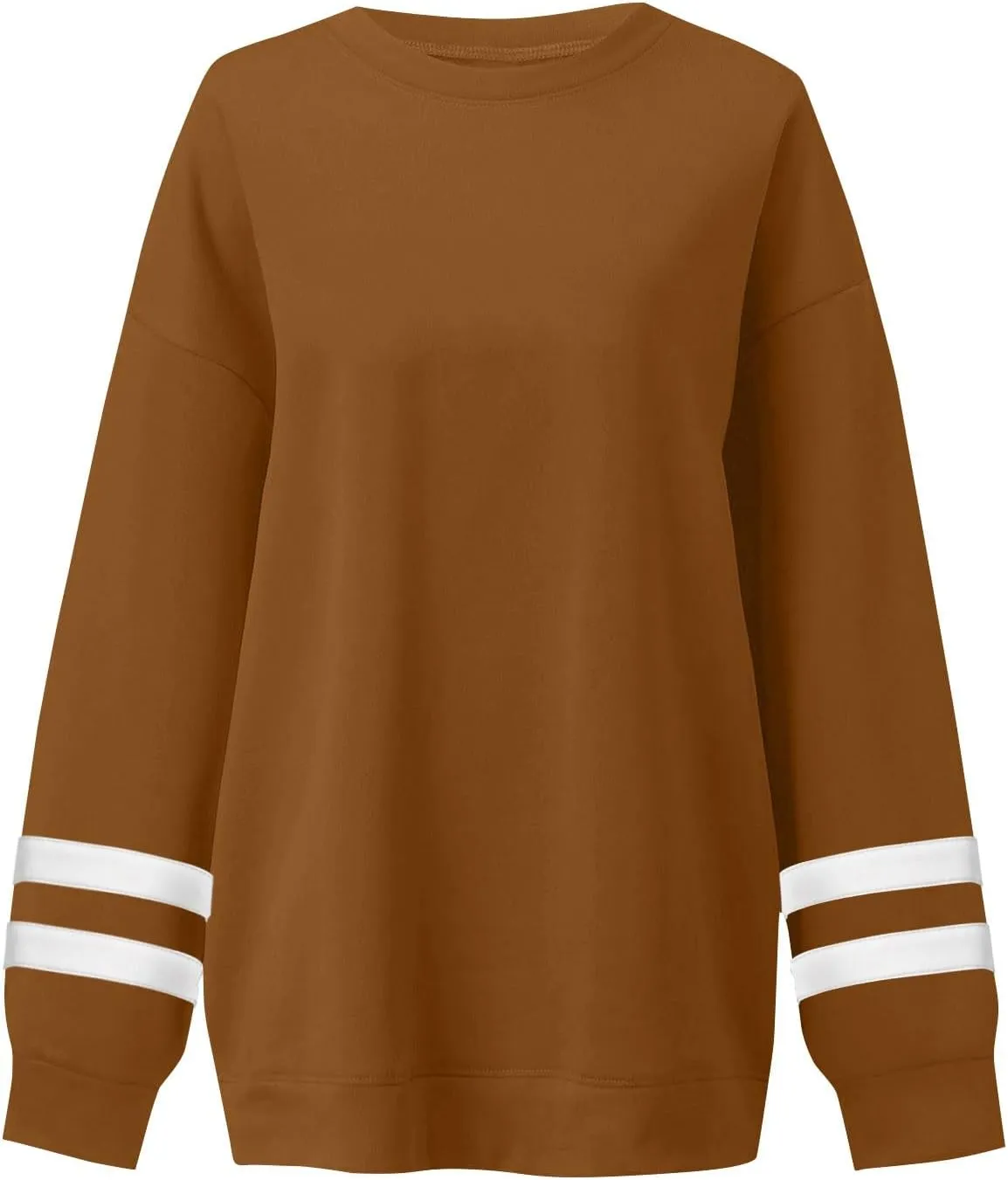 midelxp Womens Plus Size Sweatshirts Color Block Oversized Crewneck Sweatshirts Winter Warm Fleece Pullover Cute Fall Outfits