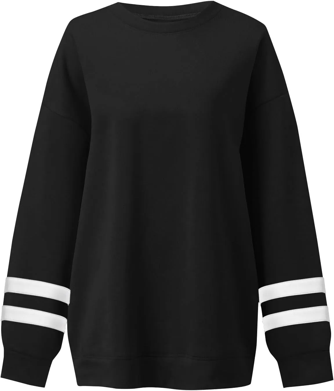 midelxp Womens Plus Size Sweatshirts Color Block Oversized Crewneck Sweatshirts Winter Warm Fleece Pullover Cute Fall Outfits