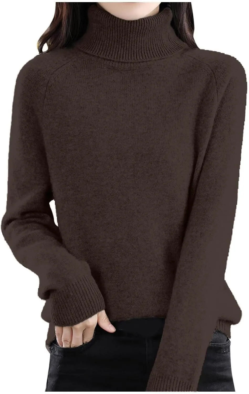 Mock Turtleneck for Women Cashmere Sweaters for Women Clearance Brown Sweater Woman Chocolate Brown Sweaters for Women Womens Brown Sweater Dark Brown Sweaters Women Brown Sweaters