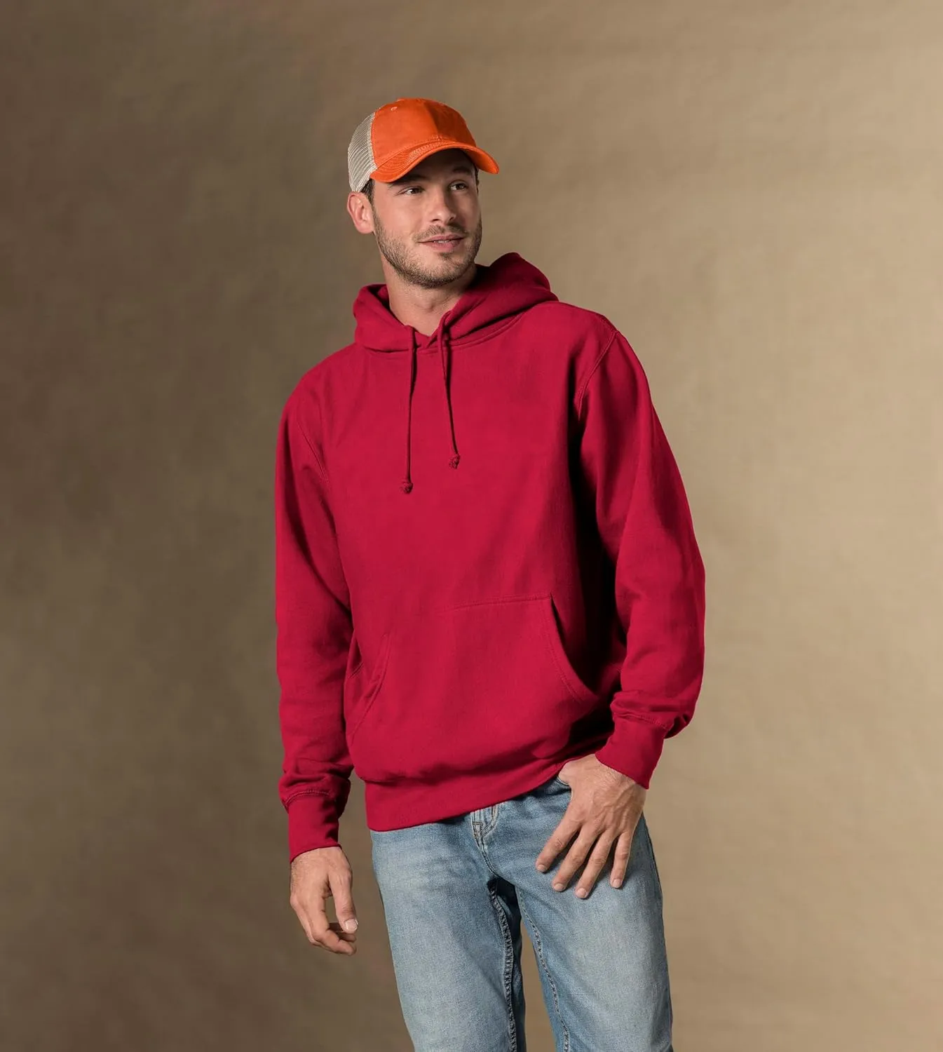 MV Sport Casual Heavyweight Fleece Hoodies for Men Thick Drawstring Hoodie Sweatshirt Mens Hoodies Cotton Pullover