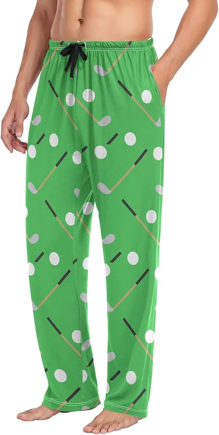 Ollabaky Men's Pajama Pants Pjs Bottoms with Pockets Sleep Lounge Pants for Men