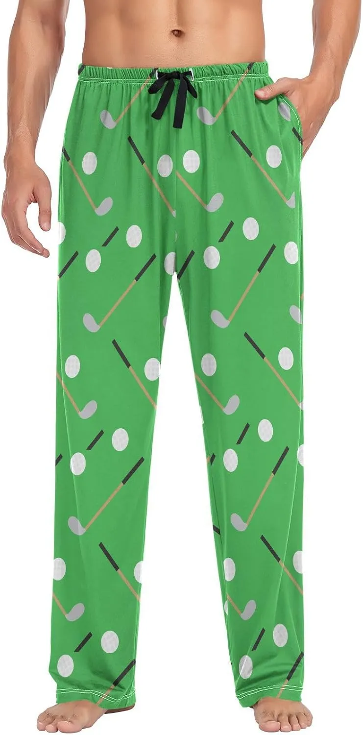 Ollabaky Men's Pajama Pants Pjs Bottoms with Pockets Sleep Lounge Pants for Men