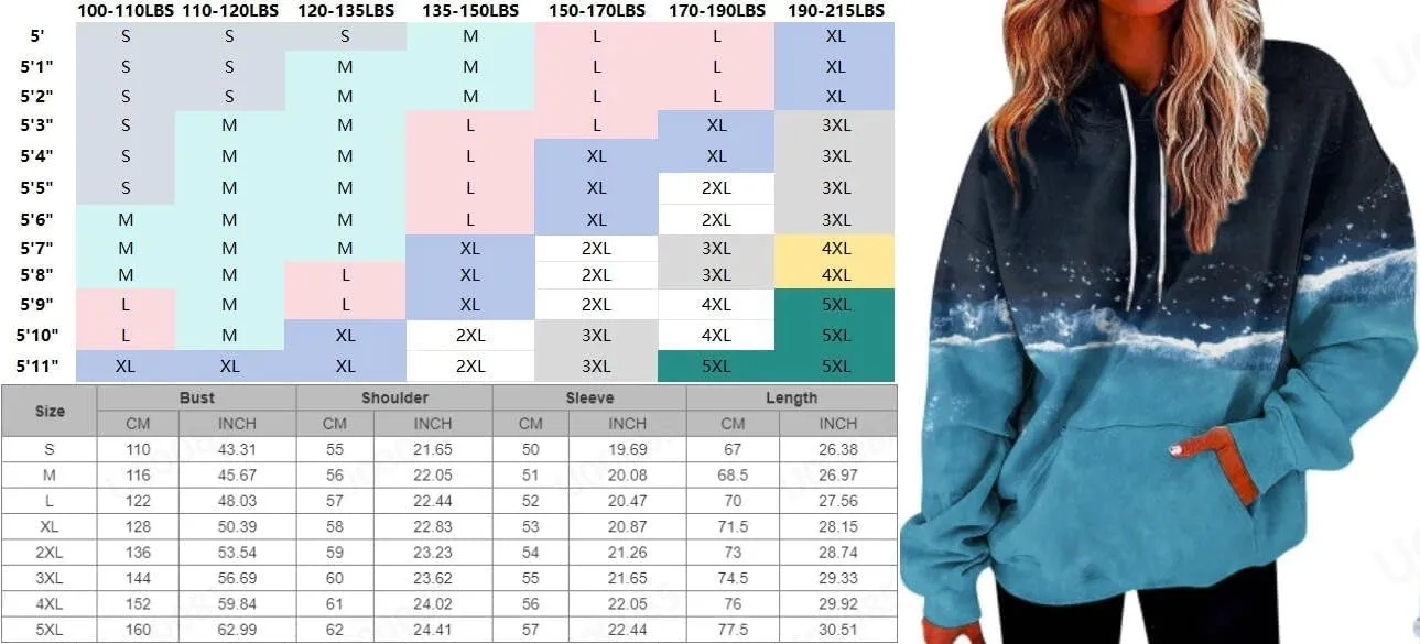Oversized Hoodies For Women,2024 Fall Trendy Print Graphic Hoodies Casual Pullover Tops Long Sleeve Y2K Sweatshirt