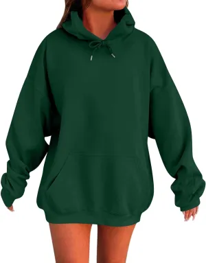 Oversized Hoodies for Womens Winter Cute Sweatshirts Pullover 2024 Fashion Tops Trendy Outfits Loose Fit Solid Hoodies
