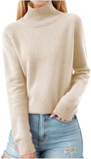 Oversized Sweater Fall Knit Sweaters Chunky Knit Sweaters for Women Beige Sweater Woman Sweaters