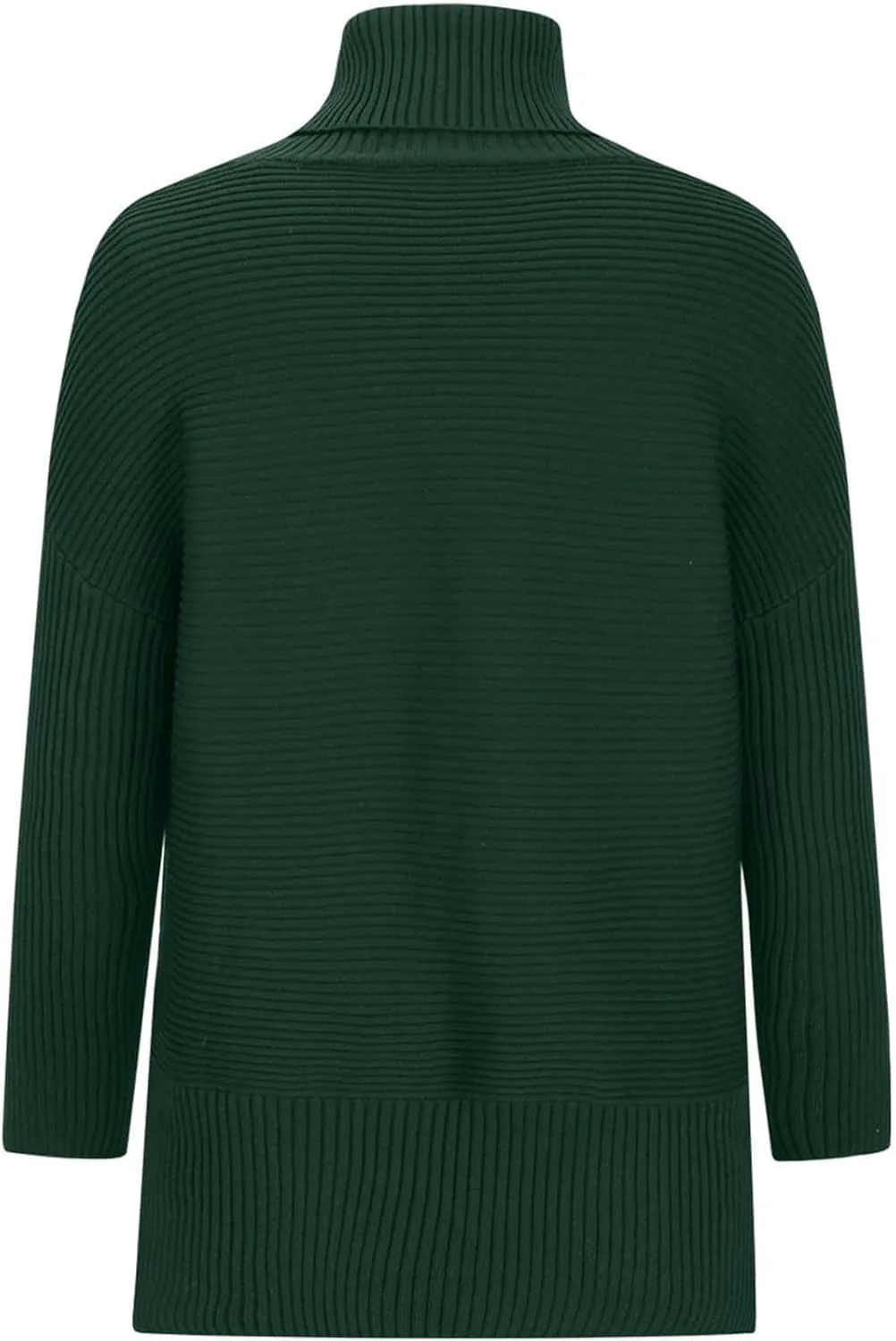 Oversized Sweaters for Women Turtleneck Bat-Wing Long Sleeve Ribbed Pullover Cozy Baggy Sweater 2024 Fall Outfits