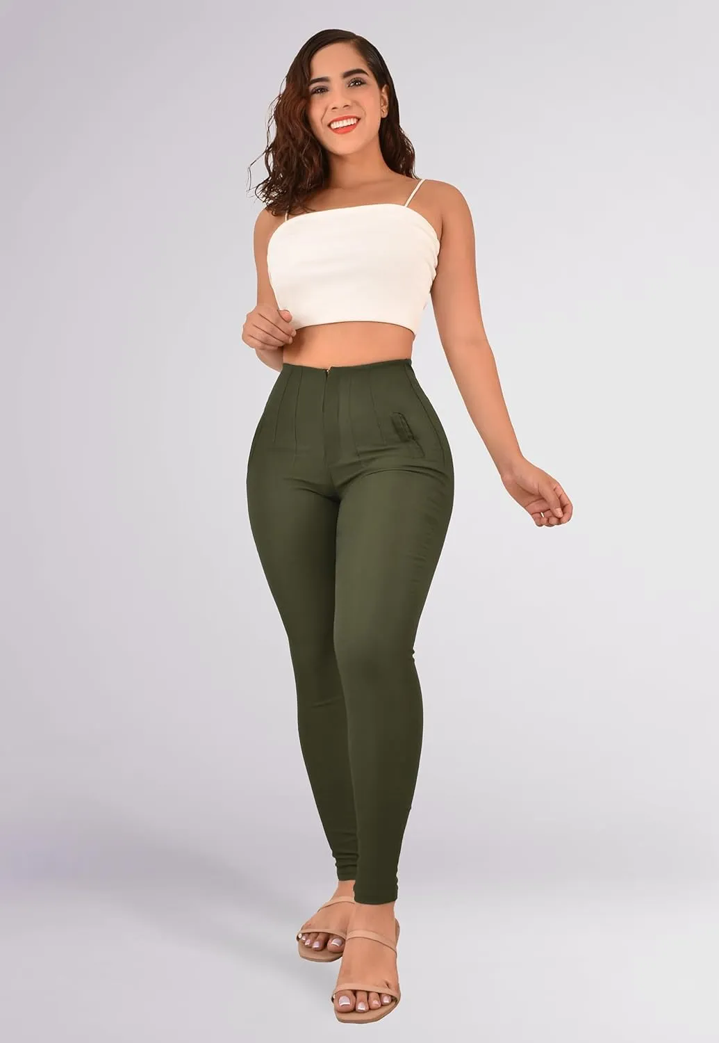 Pantalones Beka Levanta Pompa | High Waisted Jeans for Women | Lipo Jeans