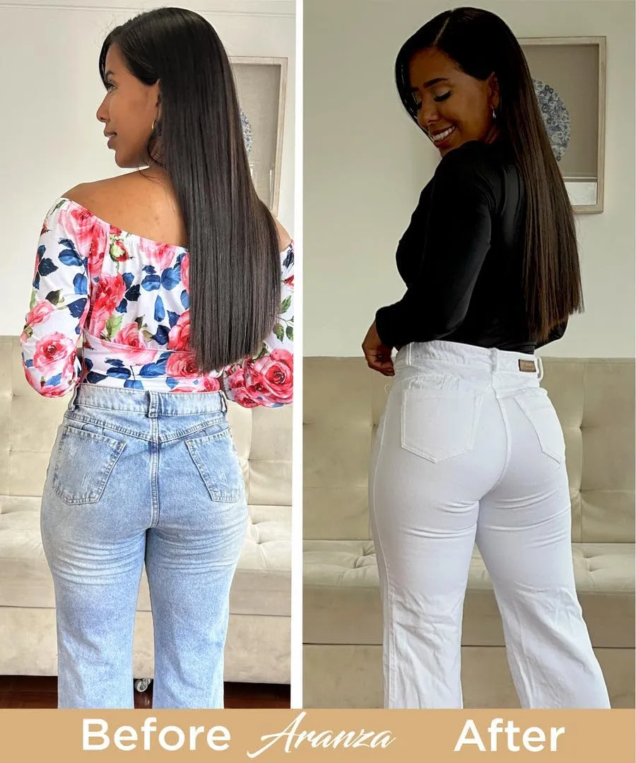 Pantalones Colombianos Levanta Cola | Butt Lifting Jeans for Women Colombian Jeans for Women Butt Lift Boot Cut Jeans Blue
