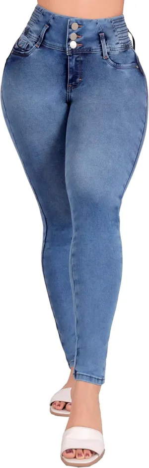 Pantalones Colombianos Levanta cola | Butt Lifting Jeans | High Waisted Jeans for Women | Colombian Jeans (as1, Numeric, Numeric_13, Regular, Regular, 2598)