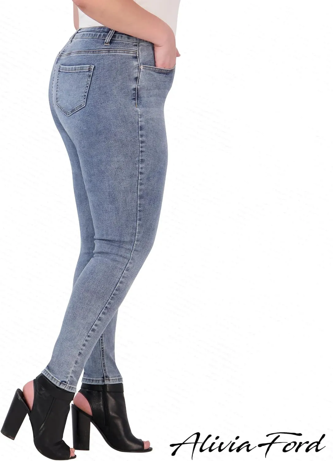 Plus Size Jeans for Women  High Waisted Skinny Jeans for Women  29