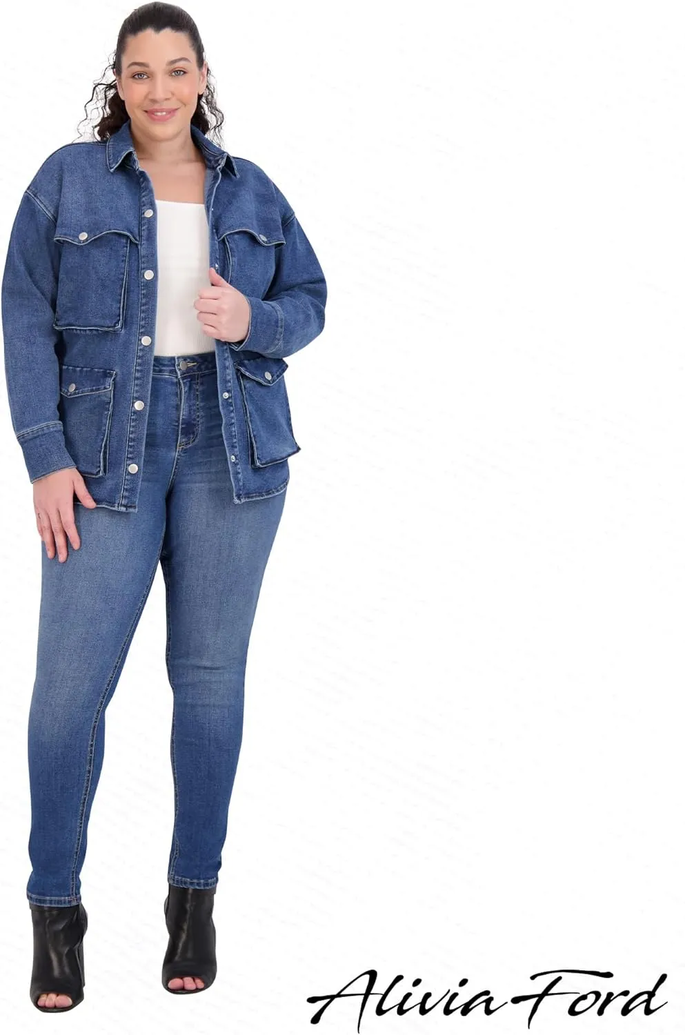 Plus Size Jeans for Women  High Waisted Skinny Jeans for Women  29