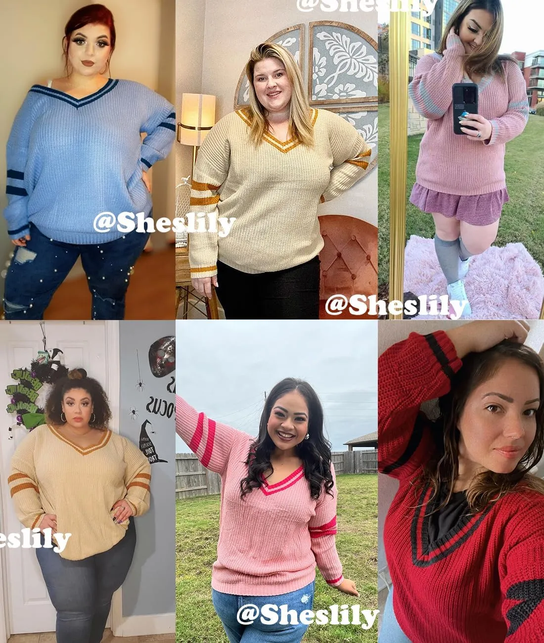 Plus-Size Sweaters for Women Long Sleeve Knit Pullover Sweaters 1XL-5XL