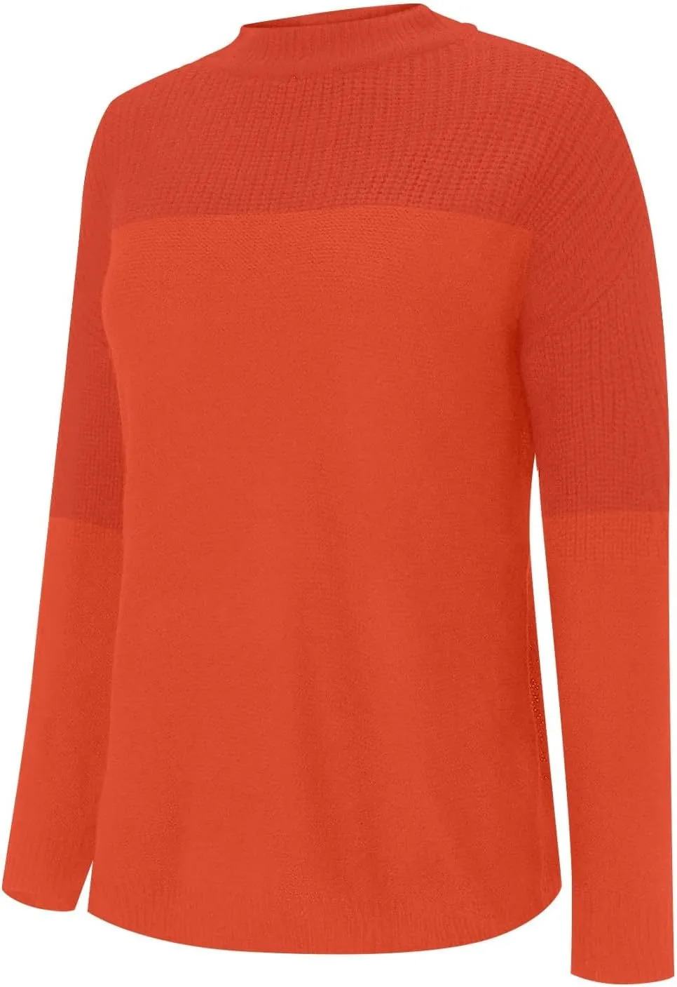 Pullover Sweaters for Women Crewneck Long Sleeve Knitted Sweaters Comfy Chunky Knit Sweaters Tops