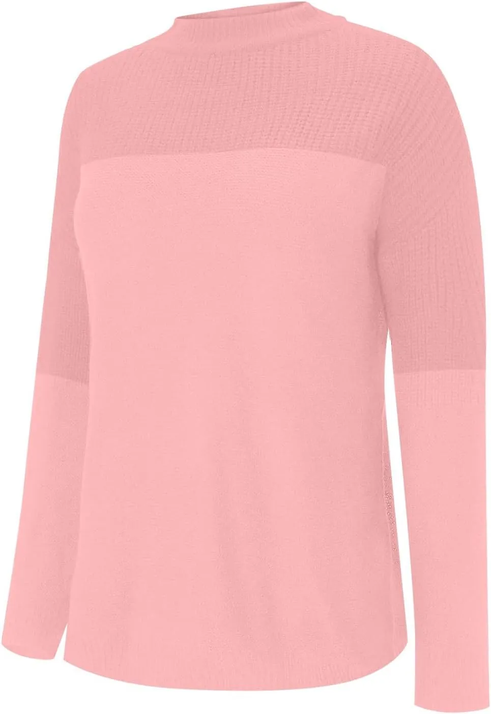 Pullover Sweaters for Women Crewneck Long Sleeve Knitted Sweaters Comfy Chunky Knit Sweaters Tops